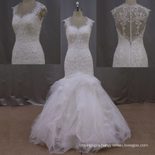 Lace Applicates Organza Wedding Dresses